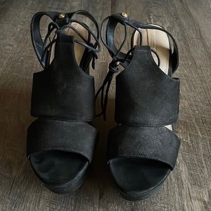 6” black Aldo wedges
